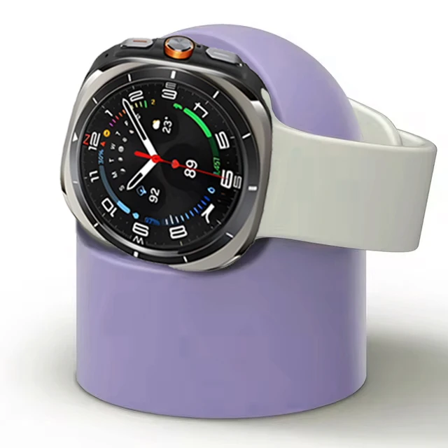 مقعد شحن من السيليكون لساعة سامسونج جالاكسي ، حامل...