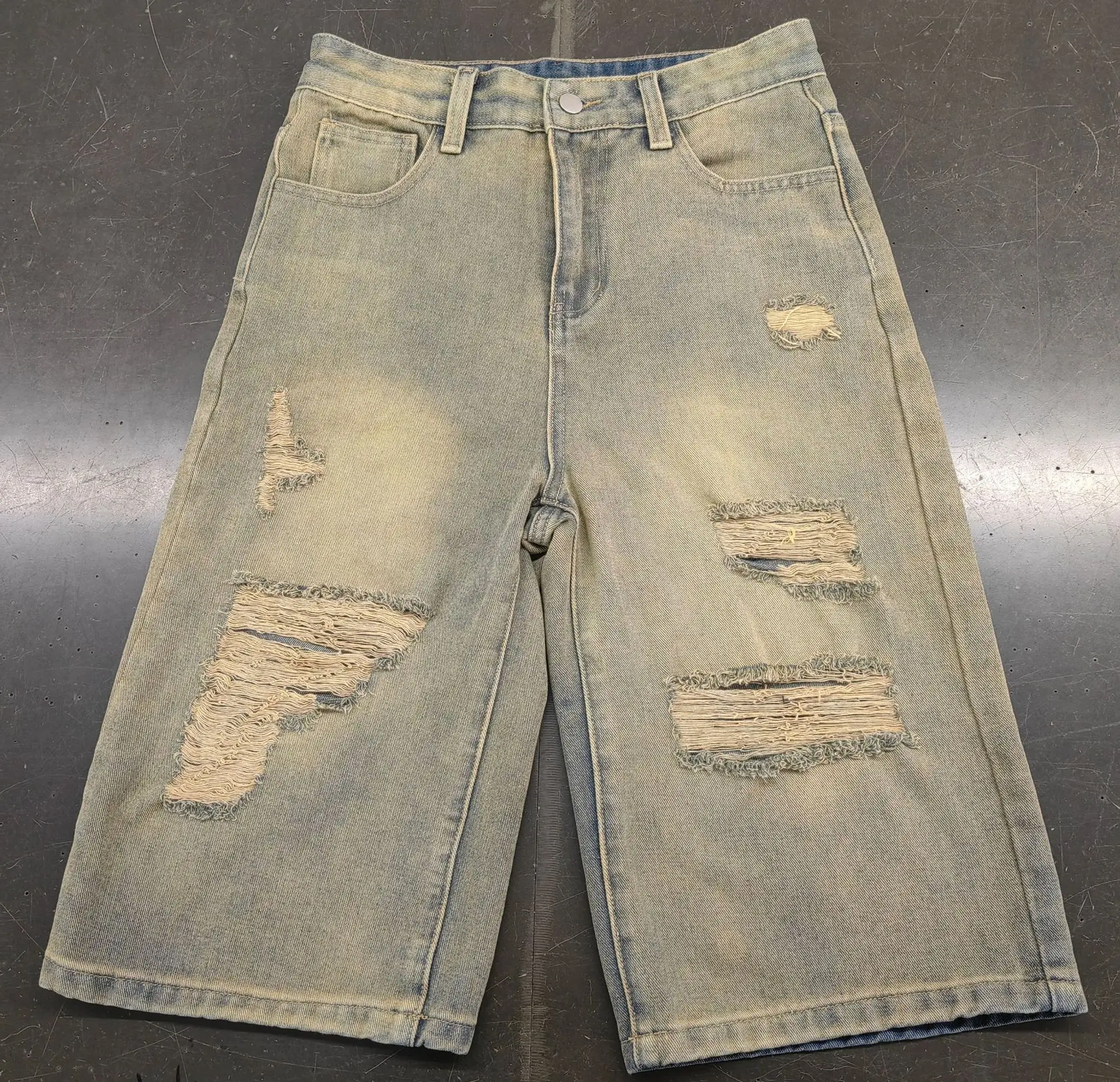 WQAFVG Denim Shorts Detail