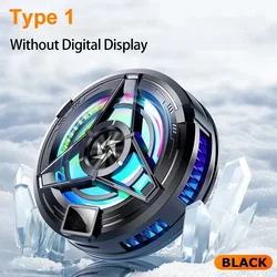 Magnetic Phone Cooler Back-Clip: 2-in-1 Game Cooling Fan with Semiconductor Technology (SL17-Black Ordinary)