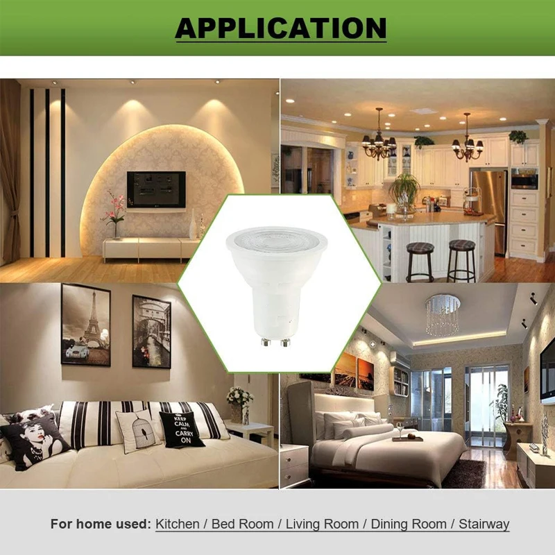 Description Picture 6 of itemGU10 Bulb Led Spot Light 110V 220V Bombillas Led Spotlight Led Track Lights Bulb GU10 Led Lights Bulb 5W Alogen Lamp for Room