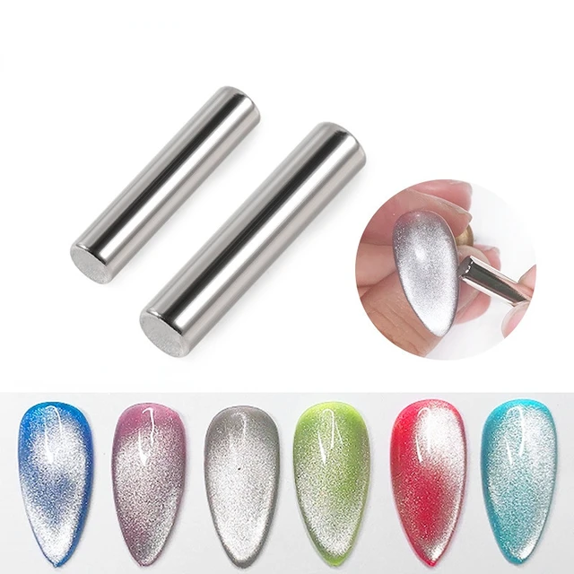 Aimant Cylindrique pour Verhéritage à Ongles Gel UV Œil de Chat, Décoration N64.Art, Outils pour la Conception de Manucure, Mode 2022, 1Pc 1