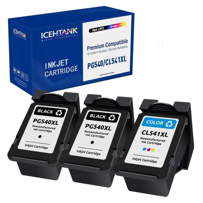Icehtank Pg540 Cl541 Pg-540 Cl-541 Per Canon 540Xl 541Xl Cartuccia Di Inchiostro Pg 540 Per Pixma Mg4250 Mg3250 Mg3255 Mg3550 Mg4100