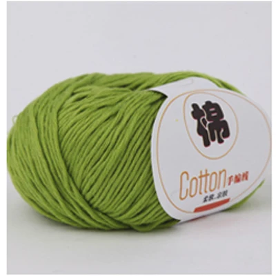 Luxurious 100% Cotton Soft Knitting Yarn for Handcrafts and Crochet – 50g Ball