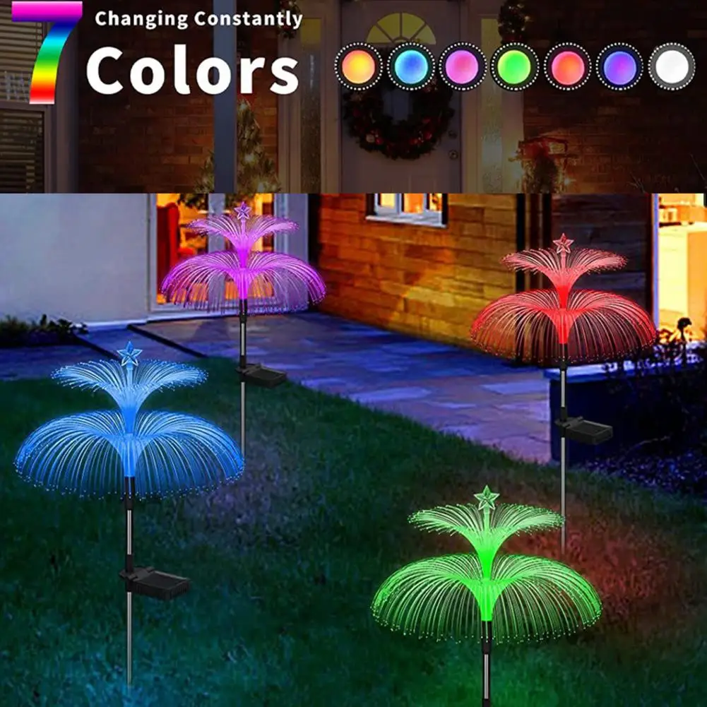 Solar Jellyfish Light Feast of Lights at Night Attractive Waterproof Solar Lights Jellyfish Star Lamp for Garden for Outdoor yujin star night