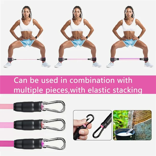 Fitness Workout Exercise Equipment Resistance Band Set Ankle Straps Yoga Elastic Fitness Bands For Gym Man And Woman Sport 5