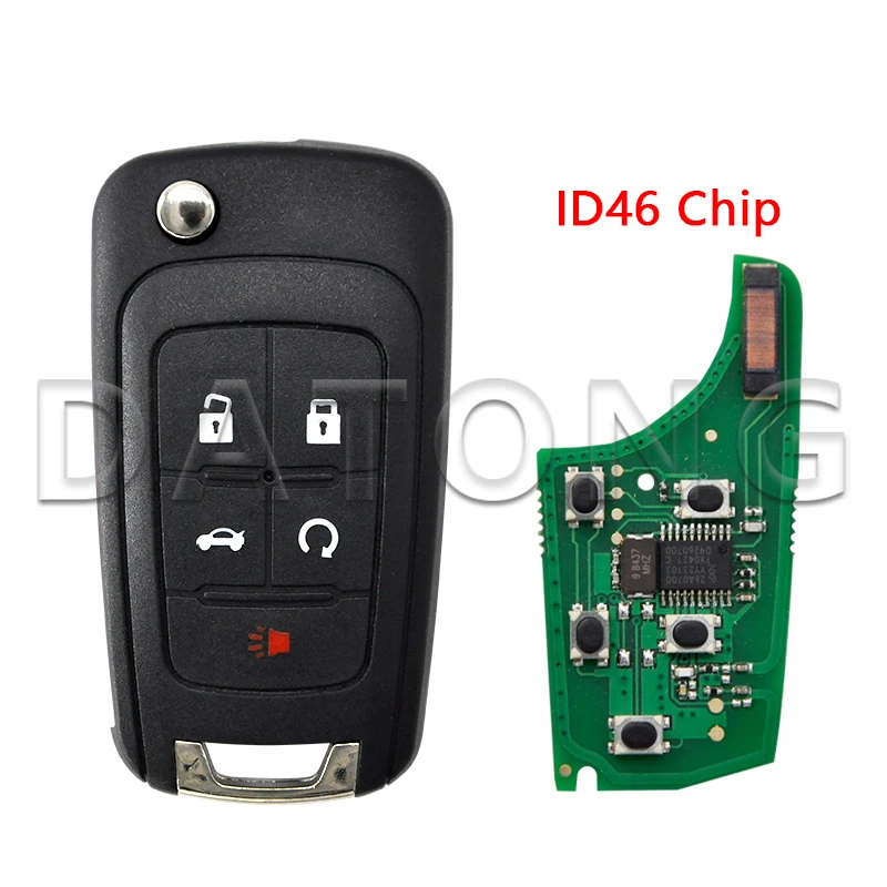 Datong World Car Remote Key For Chevrolet Cruze Sail Orlando Malibu Aveo Spark 315/433 MHz ID46 Chip Auto Smart Control Flip Key bosch spark plugs Spark Plugs & Ignition Systems