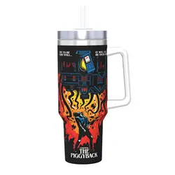 40oz Stainless Steel Tumbler with Straw - American TV Series Inspired Design - 1000 - 1500ml (5)