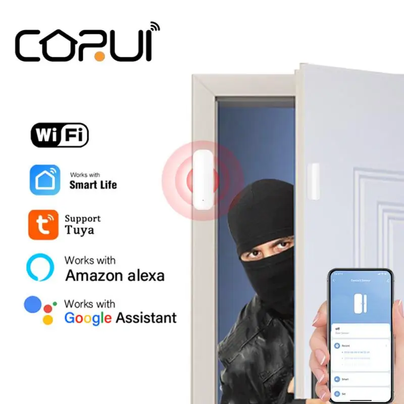 Corui Tuya Wifi Smart Door And Window Sensor Open/close Detector