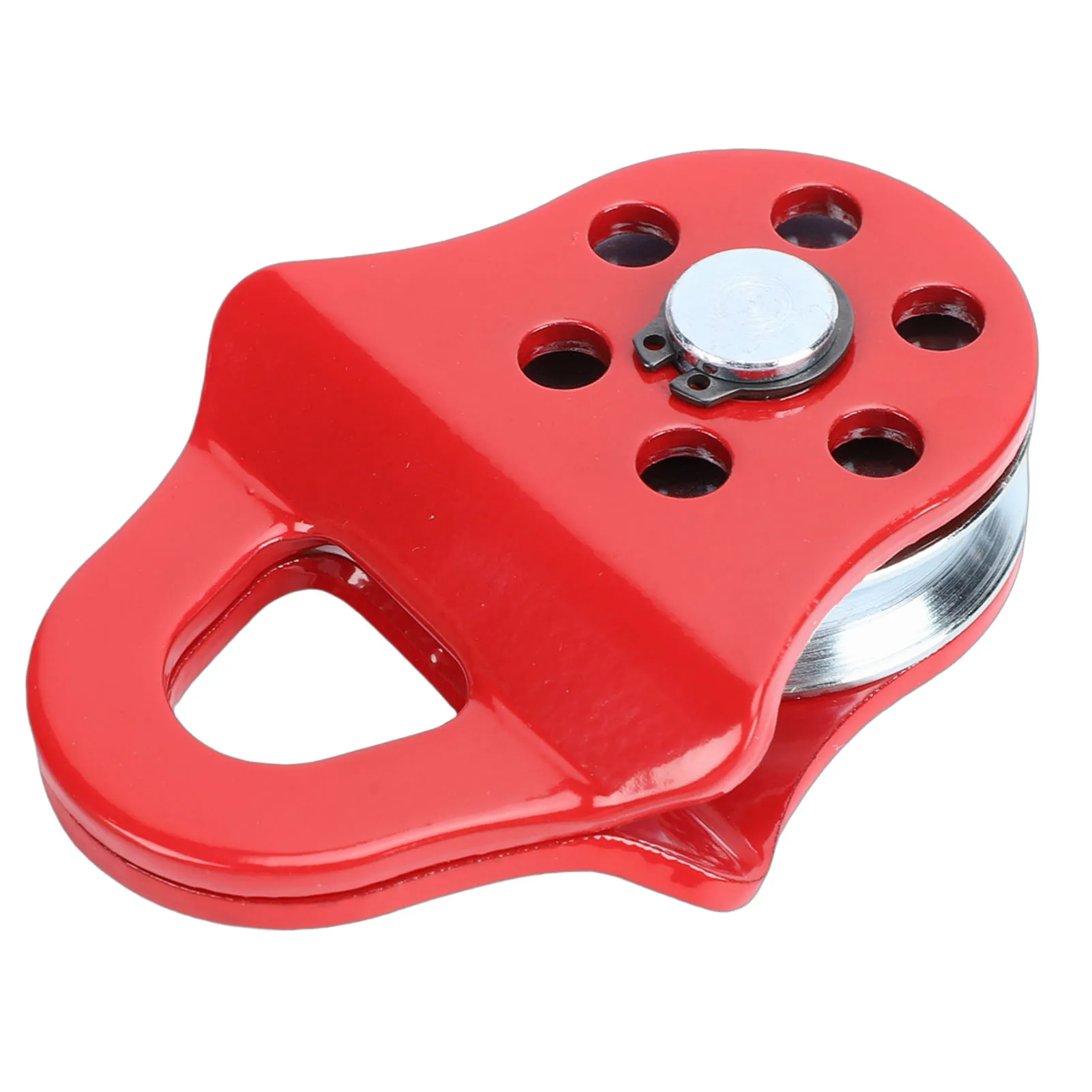 3 Tonnen 6613,87 lbs Tragfähigkeit Schlepprolle Hochleistungs-Schleppblock für Seilwinden-Rettungsblock Passend für LKW Traktor ATV UTV Rot – Detail 10
