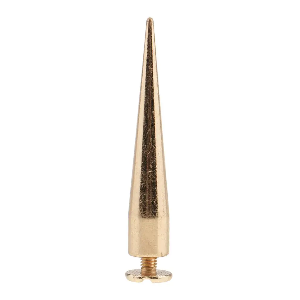 10pcs Metal Cone Rivet Studs Spike for Belt Bag Leathercraft Clothes Decor