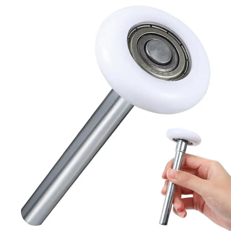 Sliding Door Roller 120mm Heavy Duty Nylon Garage Door Wheel Ball Sealed Bearing With Stem Rotate Quiet