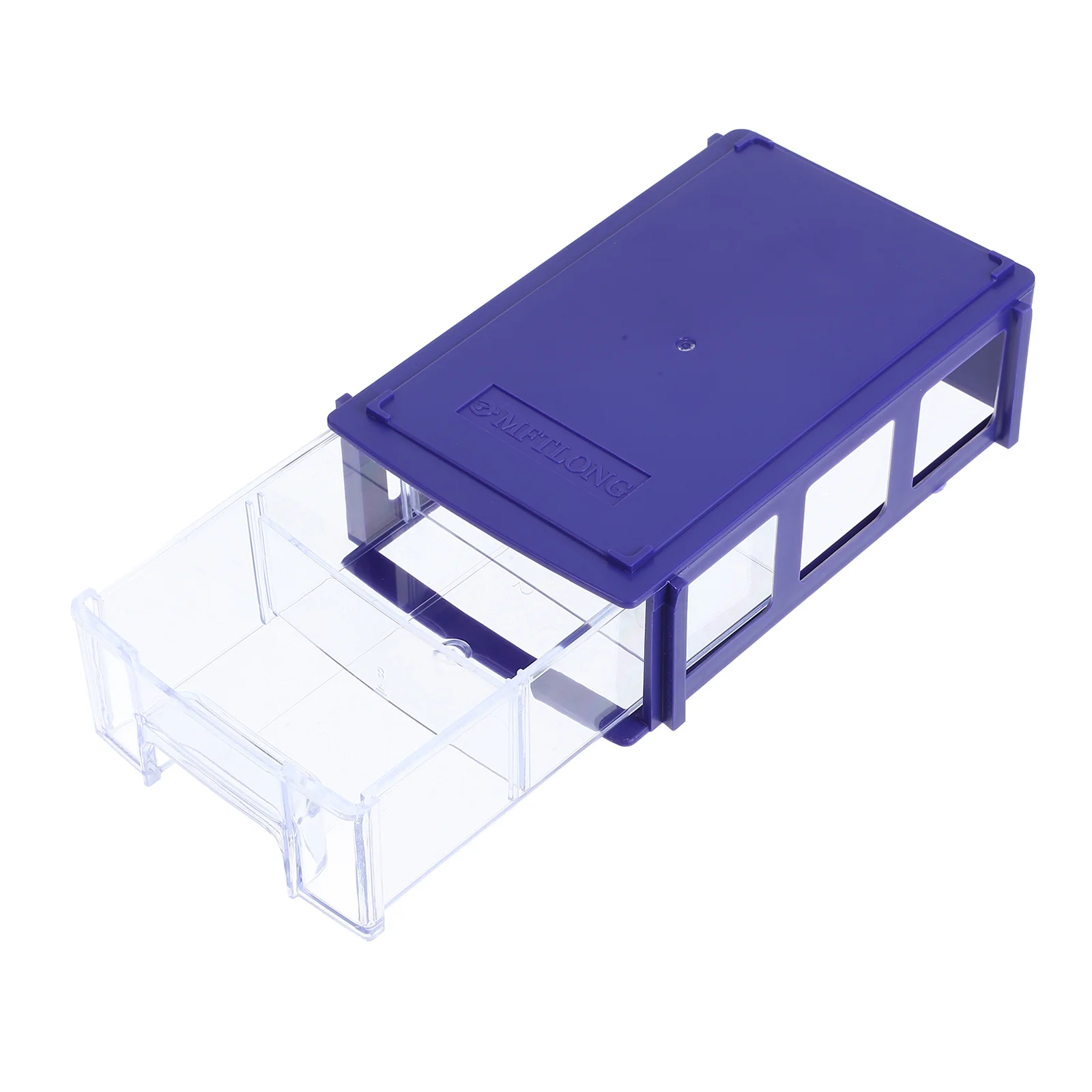 Stackable Plastic Craft Storage Bin With Clear Drawer Desktop Organizer Modular Storage System Plastic Drawer For Classr