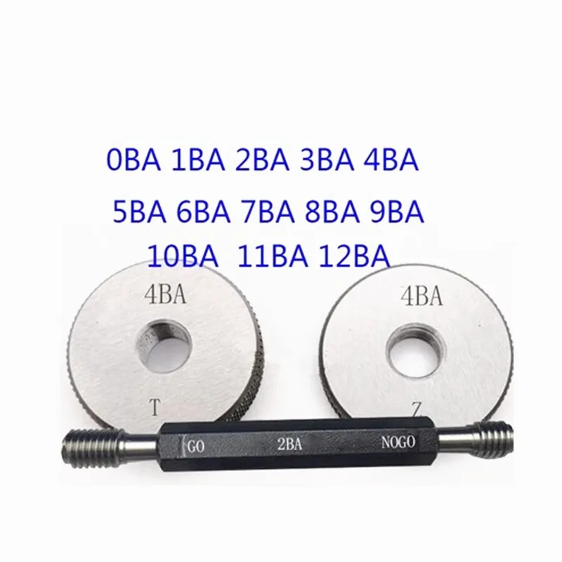 thumbnail image 1 of Calibres de rosca para anillos calibres de rosca GO y Nogo, calibres de rosca eléctricos, 1BA, 2BA, 3BA, 4BA, 0BA, 5BA, 6BA, 8BA, 1 of 4