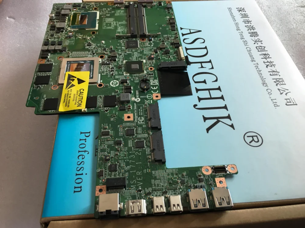 MS-1773 MS-17731 VER: FOR MSI GS70 LAPTOP Motherboard With I7