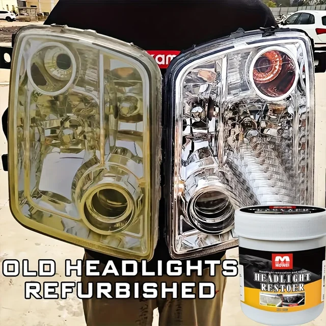 Car Headlight Restoration Polishing Headlamp Scratch Remover Repair Cleaning Paste Remove Oxidation Headlight Polish Liquid 4