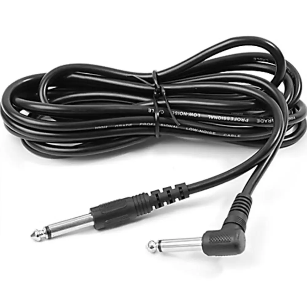 

1 Pc 10ft 3m 90 Degree Connector Electric Patch Cord Guitar Amplifier AMP Cable Electric Guitar Cable Wire Noise Shielded Bass