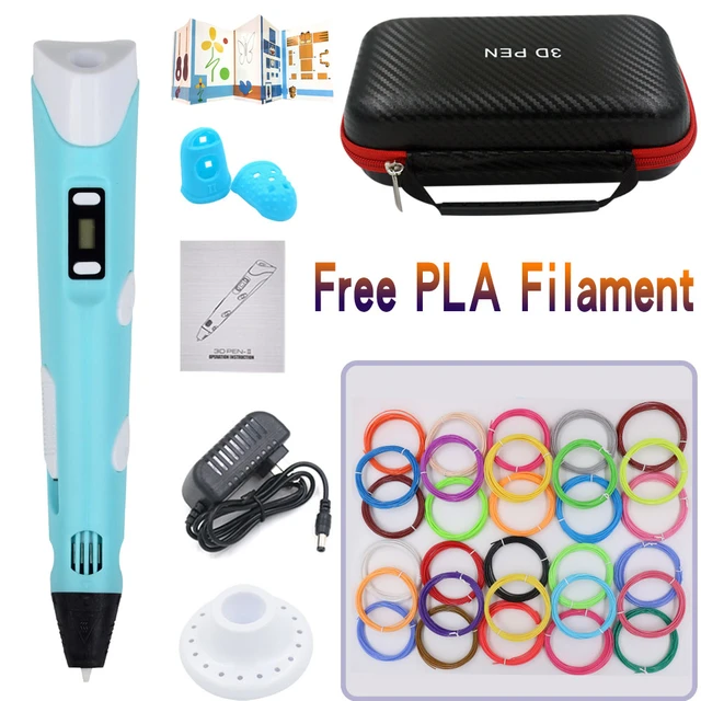 3d Printing Pen Diy Drawing Pen With Lcd Display 3d Pen With 10 Colors 50  Meter Pla Filament Christmas Birthday Gift For Child - 3d Pens - AliExpress