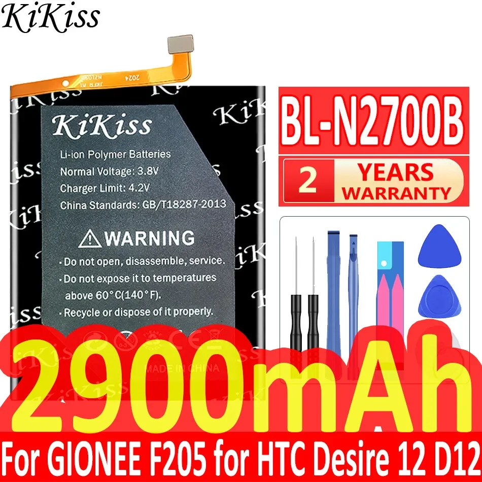 

2900mAh KiKiss Powerful Battery BL-N2700B For GIONEE F205 For HTC Desire 12 D12