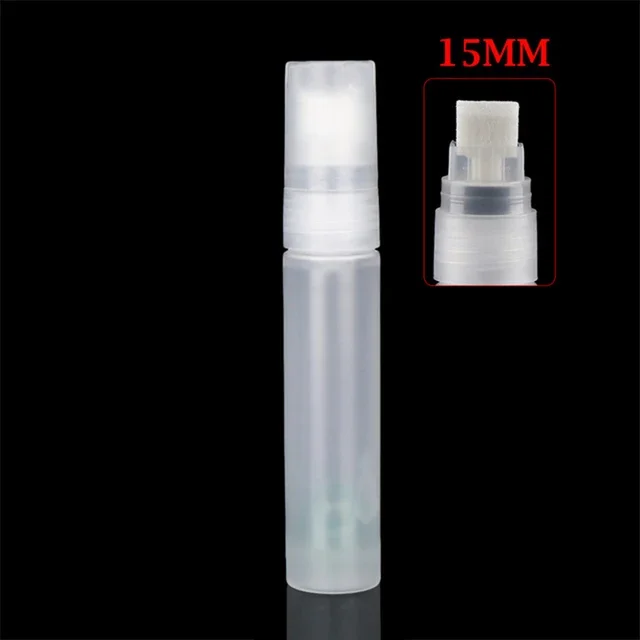 Pen Rod Barrels 15MM 30MM 50MM Plastic Empty Pen Rod Barrels Tube for Graffiti Pens Liquid Chalk Markers Paint Pen Accessories