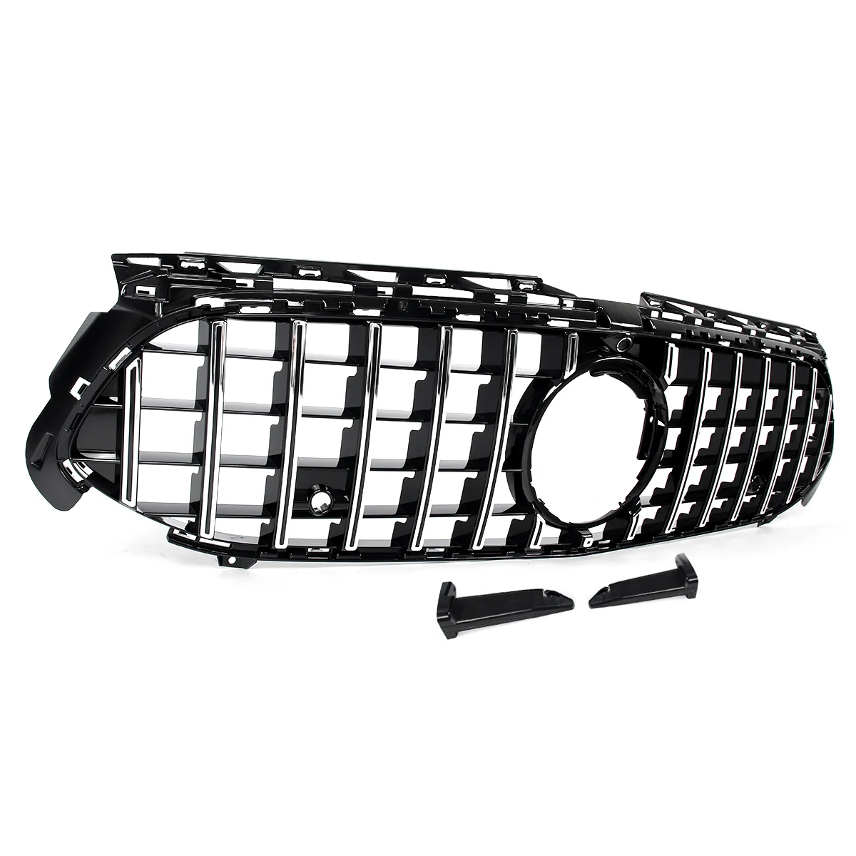 Chrom-schwarzer Frontstoßstangengrill für Mercedes A-Klasse W177 A180 A200 A220 A250 A35 AMG 2023–2024 Gittergrill Direkter Ersatz – Detail 15