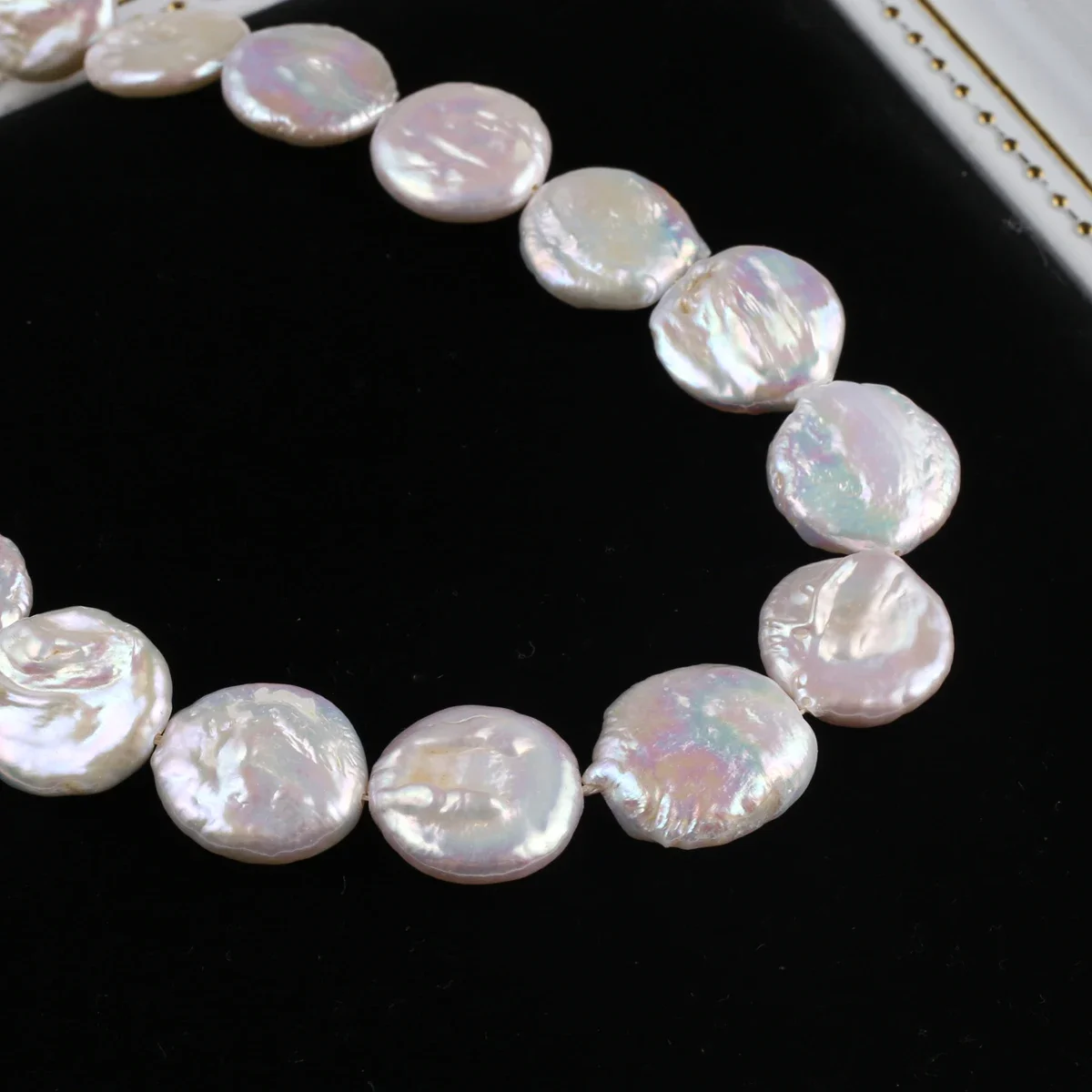 Natural Pearl Baroque Button Beads Exquisite Shape Elegant Appearance for DIY Jewelry Making Handmade Bracelet Necklace