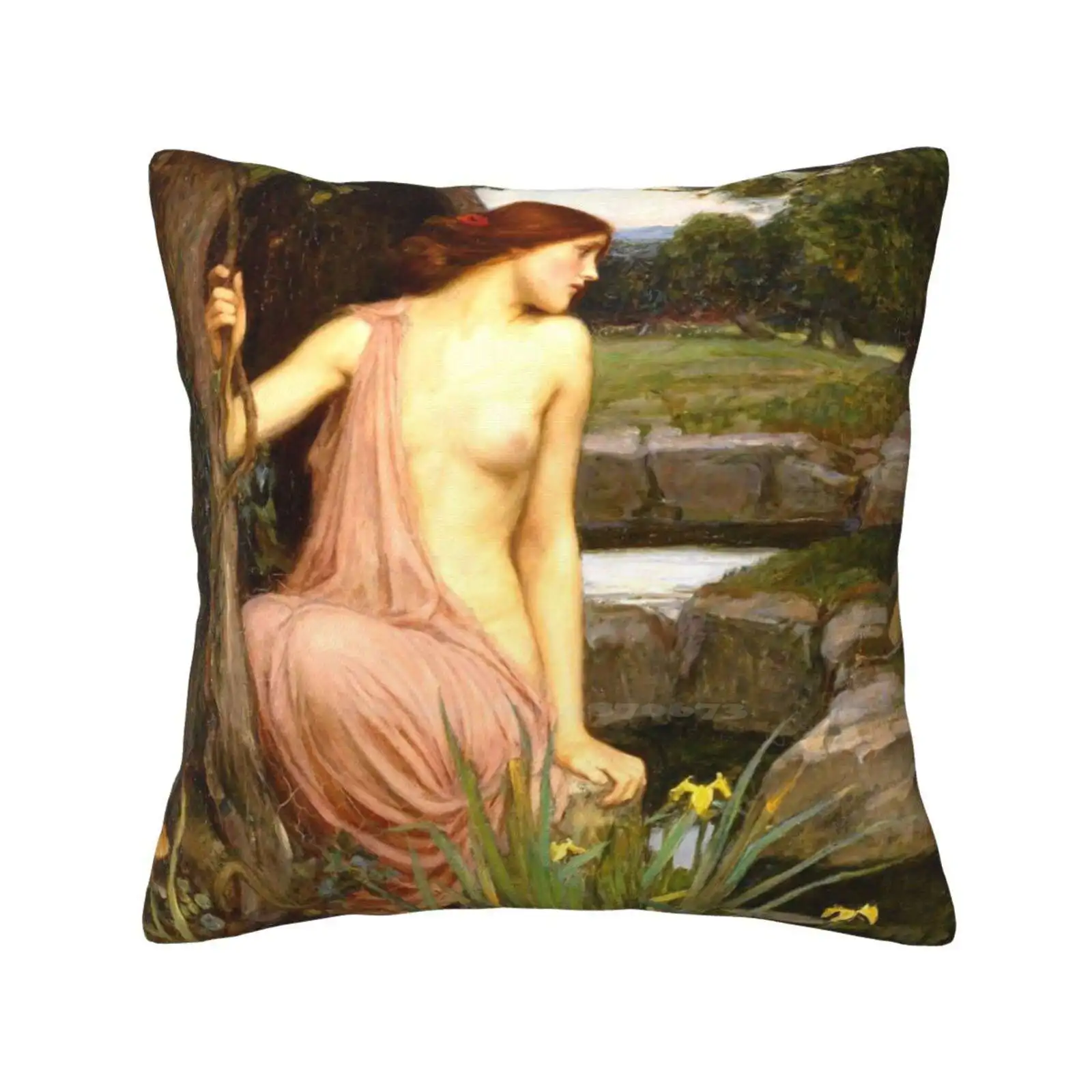 

Мягкая удобная наволочка Echo-John William Waterhouse, оригинальный известный художник, художественный известный икона культуры, винтажная ретро старая