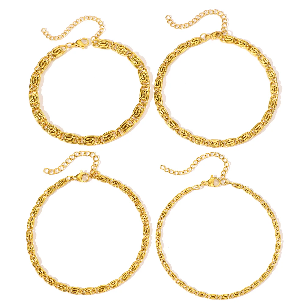 Edelstahlarmbänder Einfaches klassisches Design Mehrere Breiten zur Auswahl Stilvolle Armbänder für Damenschmuck Neue Produkte – Detail 12