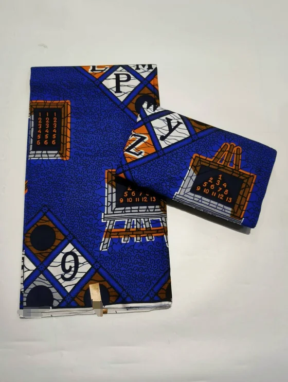 

African Wax Fabric Veritable Wax Nigerian Ankara Block Prints Batik Fabric Dutch Pagne 100% Cotton For Sewing