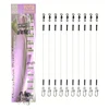 10PCS 100% Fluorocarbon Fishing Line Fishing Rod Fluorocarbon Line With Rolling Swivel And Quick Lock Pressure Test 7-18kg 4