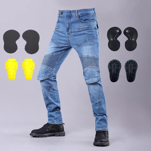 Jean de moto quatre saisons pour hommes et femmes, pantalon de course tout-terrain résistant aux chutes, équitation en plein air, Touring, avec équipement de protection 1