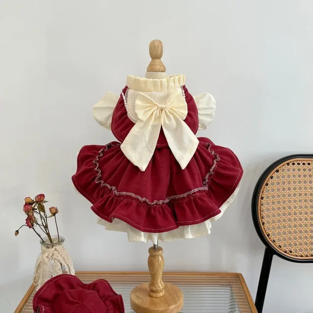Cat Skirt Bow Princess Skirt Pet Lolita Dress Teddy Bichon Yorkshire Terrier Dog Skirt Cat Skirt Bow Princess Skirt Pet Lolita Dress Teddy Bichon Yorkshire Terrier Dog Skirt