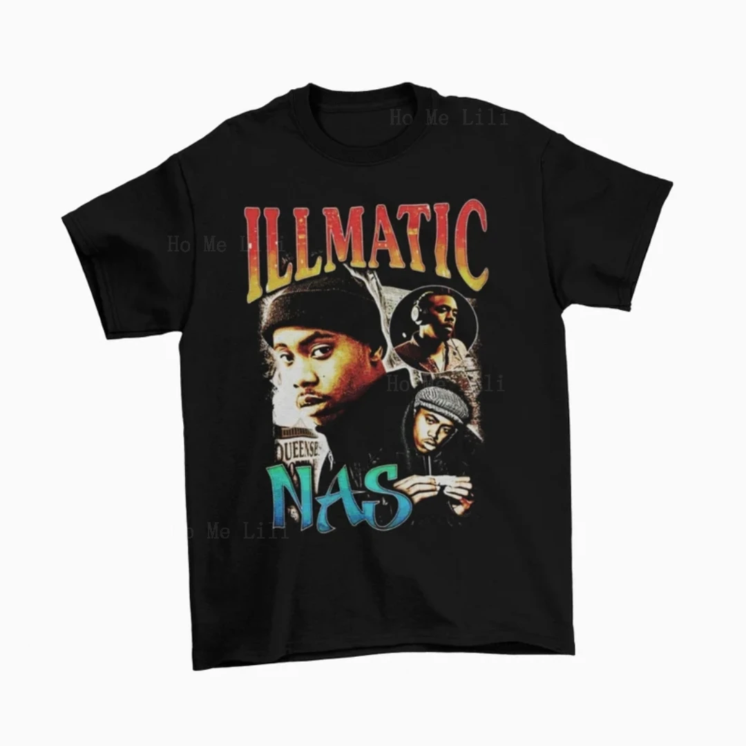 Rapper Nas Illmatic Hip Hop Rap T-Shirt Oversize