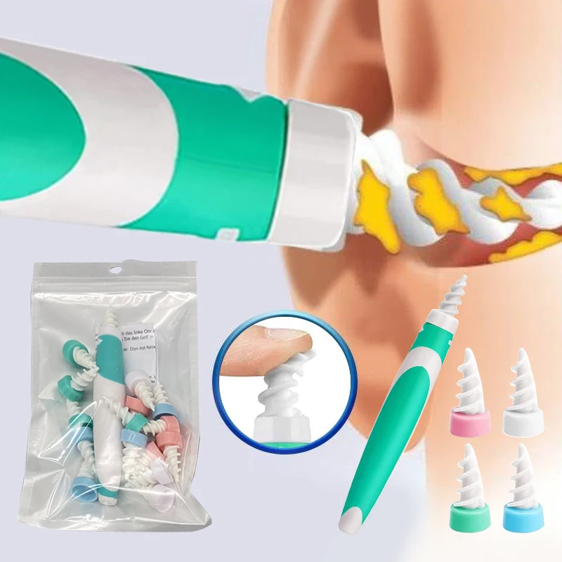

16 Pcs Ear Cleaner Silicon Ear Spoon Tool Set 360° Care Soft Spiral For Ears Cares Health Tools Cleaning Ear Wax Removal Tool