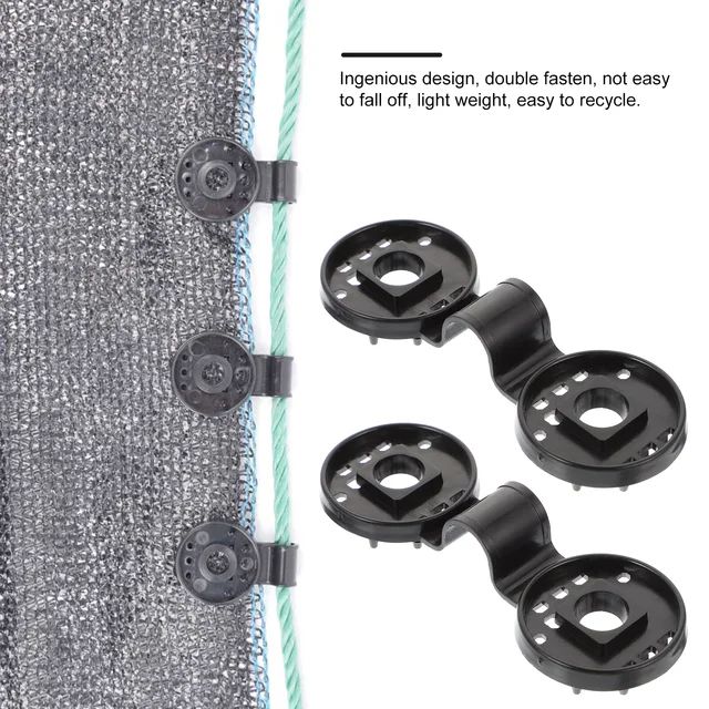 Üvegházhatású Klip Műanyag Szorító Klipek Napfényes Háló Kerti Csat Bilincsek Kiegészítők - Image 2