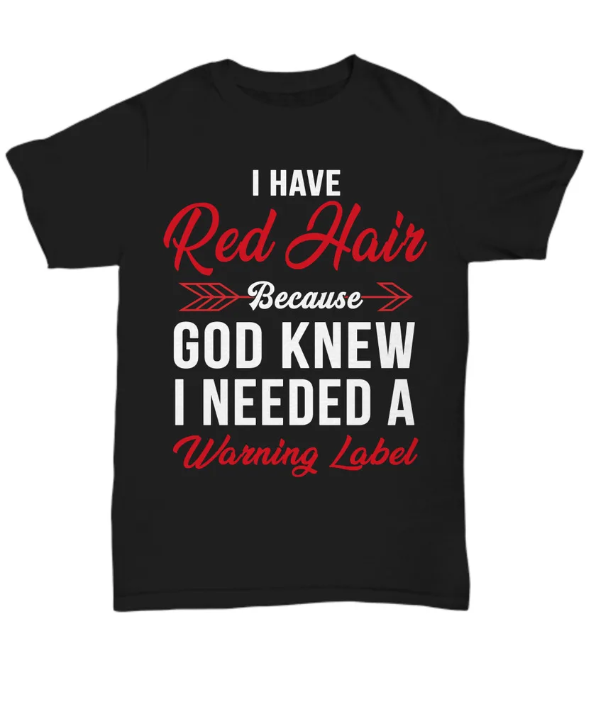 

Футболка I'm Red Hair Head для женщин, забавная предупреждающая этикетка, женская футболка Redhair, подарок, аниме Графические футболки