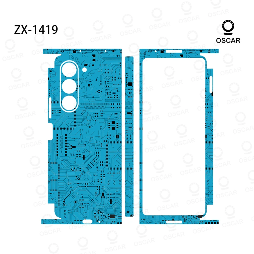 ملصقات ملونة مضادة للخدش لهاتف سامسونج جالاكسي Z F...