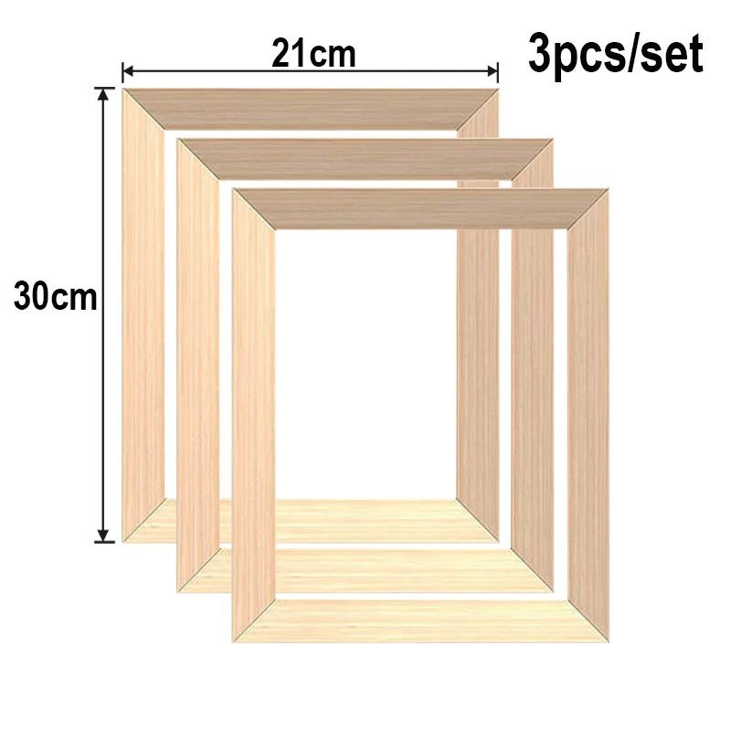 3 stücke Leinwand Rahmen Holz Rahmen Holz Foto Ölgemälde Leinwand Diamant Malerei Rahmen Leinwand Holz Wand Rahmen Wohnkultur – Detail 11