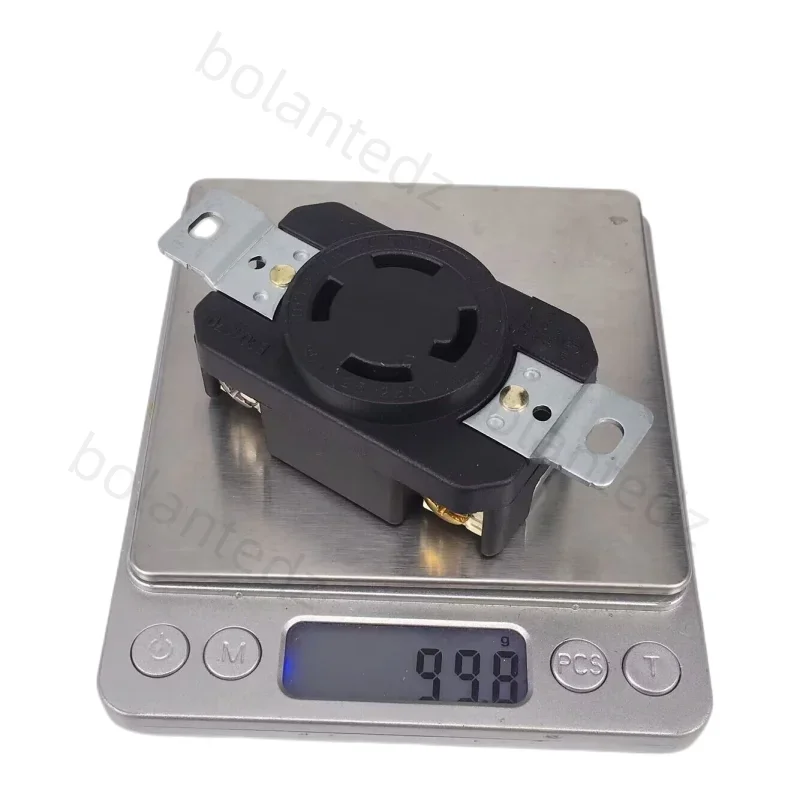 Black UL 30A 125V 250V NEMA L14-30P L14-30R Industrial twist lock power plug 4Pole panel Receptacle Connector Male female socket