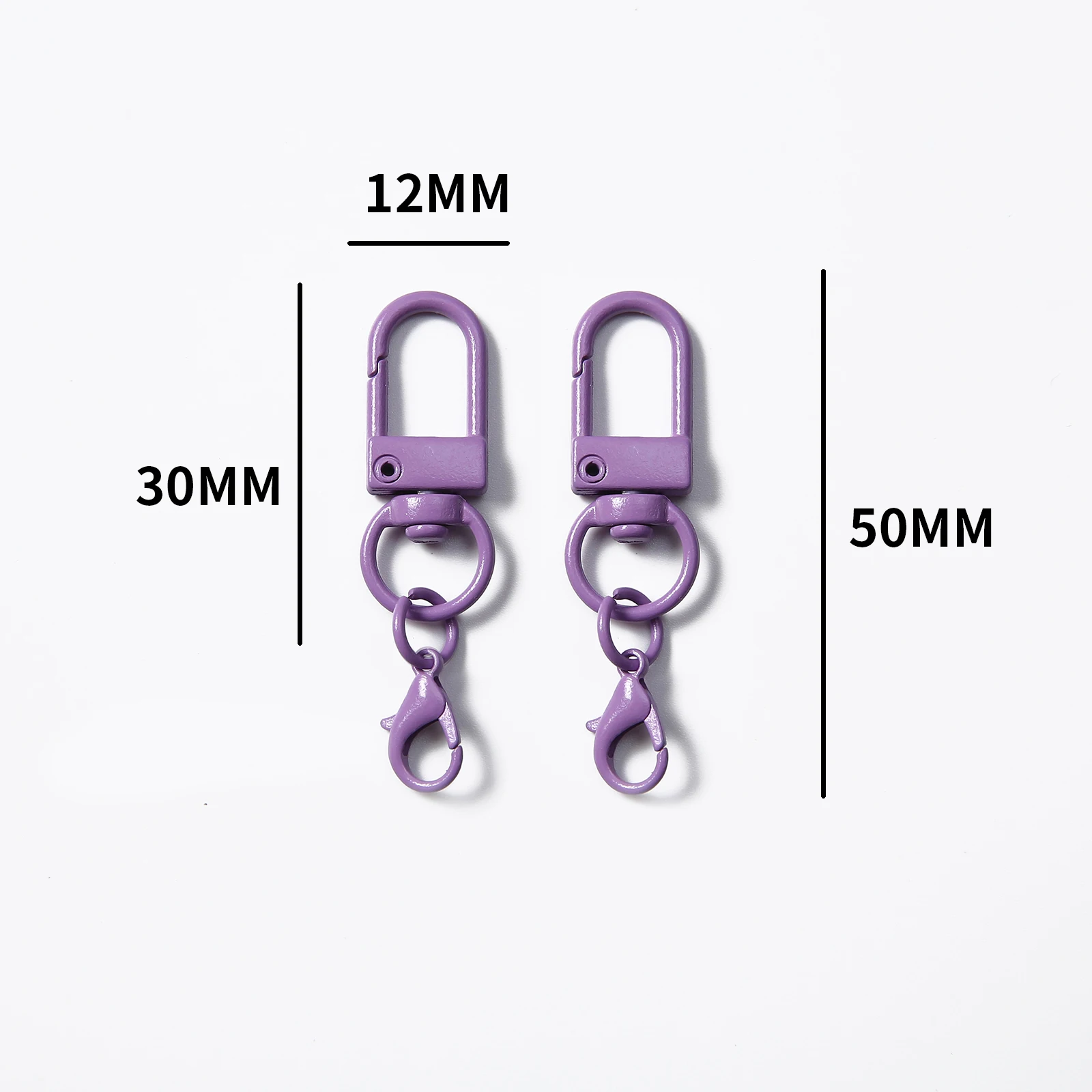 Vibrant Alloy Snap Hooks for DIY Accessories - 10/50/100 pcs Pack