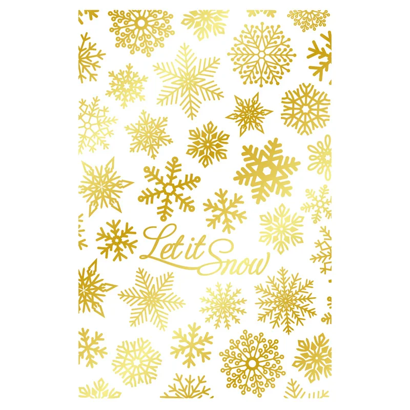 

Glimmer Let It Snow Snowflake Hot Foil Plate For DIY Scrapbooking Decoration Paper Craft Album Card Making Hot 2023