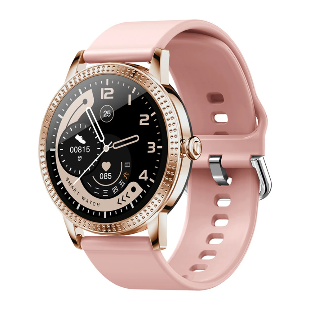 CF18P Men Women Fashion Smart Watch Full Touchscreen Waterproof Pedometer Heart Rate Blood Pressure Reminder Couple Smartwatch 