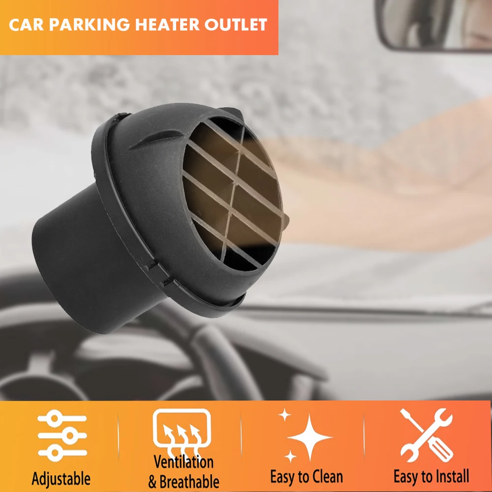 Air Diesel Heater Duct Pipe 42mm 60mm 75mm Air Vent Ducting Piece Outlet Rotable For Webasto Eberspaecher Diesel Parking Heater