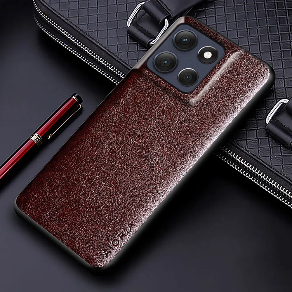 Luxury PU Leather Solid Color Phone Case