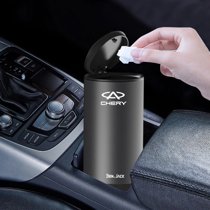 Car Trash Can Waste Rubbish Bin Multifunctional Garbage Basket Storage Box Accessories for CHERY TIGGO 2 3 4 5 7 8 PRO PLUS QQ S