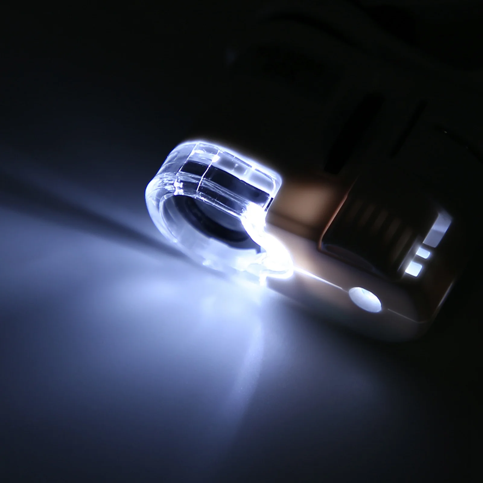 LED 조명 미니 휴대폰 현미경 9595W 60배율 돋보기 LED UV 조명 미니 휴대폰 클립 현미경