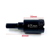 Foret à sec à noyau brasé en diamant, 6-100mm, pour carreaux de porcelaine, marbre, verre, granit, scie cloche, accessoires de coupe, 1 pièce 2
