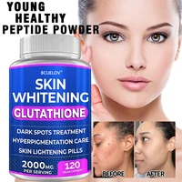 Pilules de blanchiment de la peau au curcuma, à l'oursandre, à la vitamine, au glutathion, 2000 mg, offset de radicales libres et réduit le stress oxydant 2