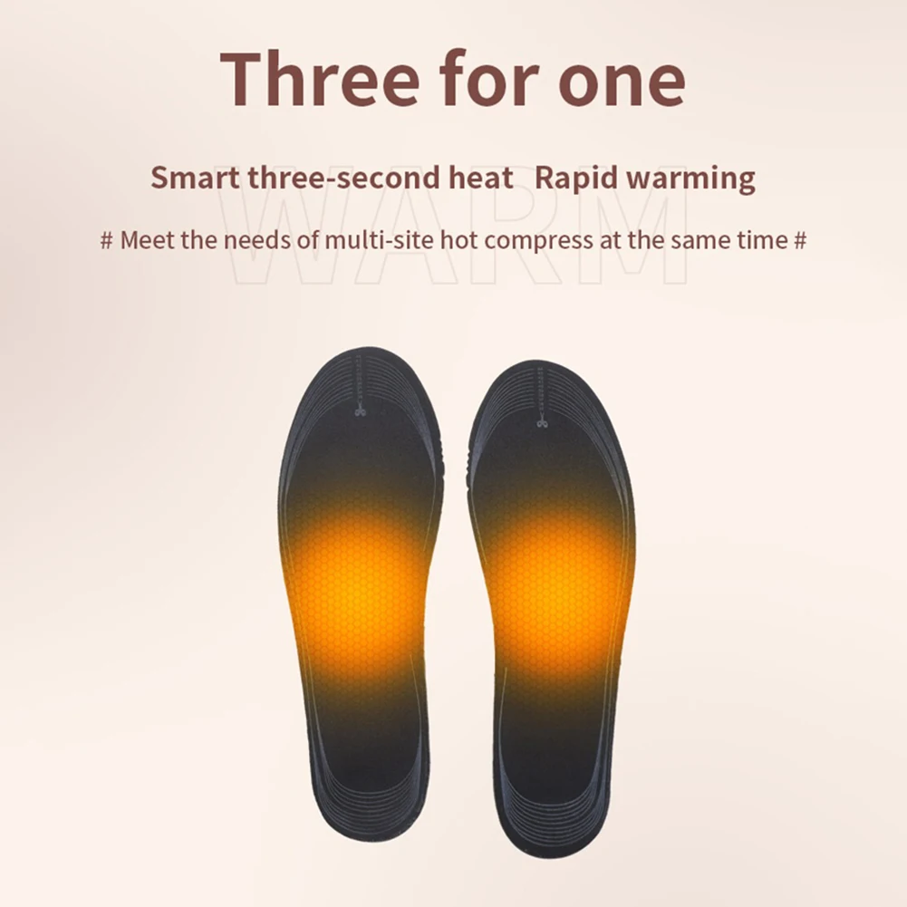 USB Heated Shoe Insoles Unisex Electric Foot Warming Pad Feet Warmer Sock Pad Mat Winter Outdoor Sports Heating Insole Winter