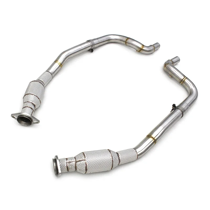 Head Section High flow Pipes branch downpipe Exhaust Pipe with catalyst For Jaguar F-PACE 3.0T 2014-