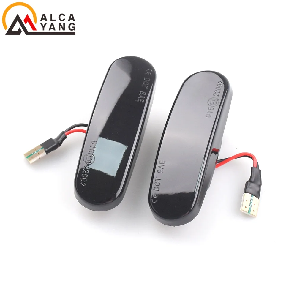 Zijvleugel richtingaanwijzer 2 Stuks Voor Fiat Panda 169 Grande Punto Inkl Evo Doblo Fiorino Linea Idee Dynamische Led Richtingaanwijzer Zijmarkeringslicht Repeater Lamp Knipperlicht zijspiegel(Dynami